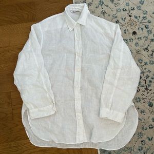 Zara Oversized Linen Shirt - XS